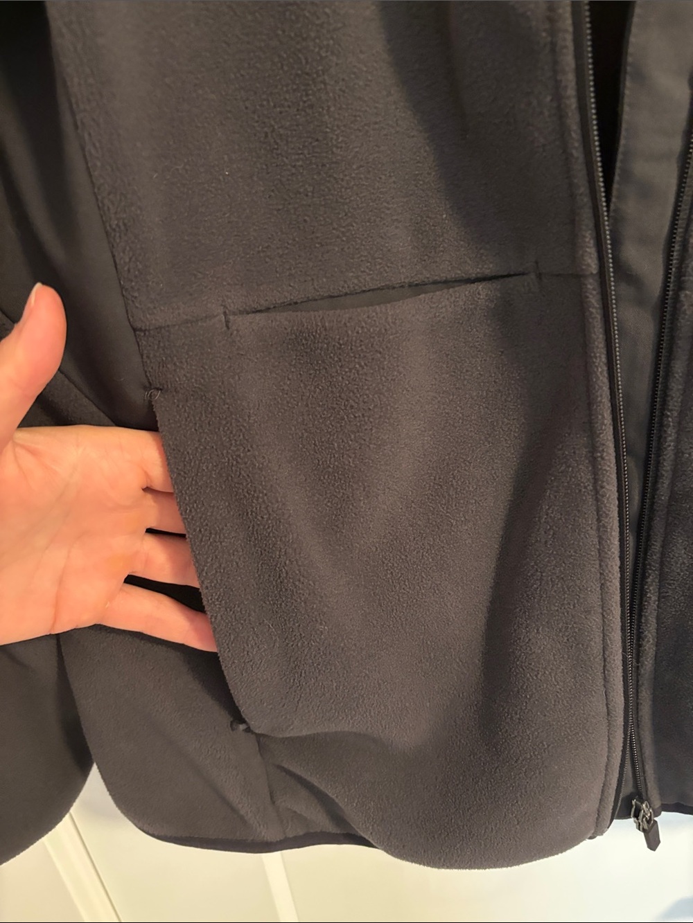 Figs Charcoal Gray Full-Zip Fleece Jacket - Picture 5 of 5